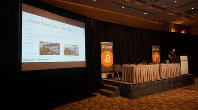 A view of a well-maintained mining farm powered by solar panels.
