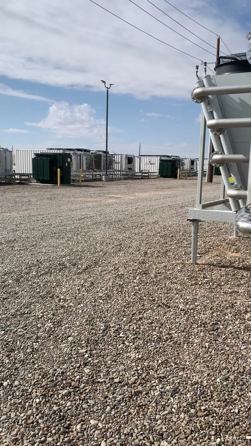Large-scale mining farm with automated machinery