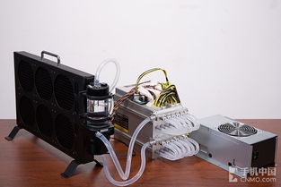 Technicians repairing a cryptocurrency mining rig in a US-based facility